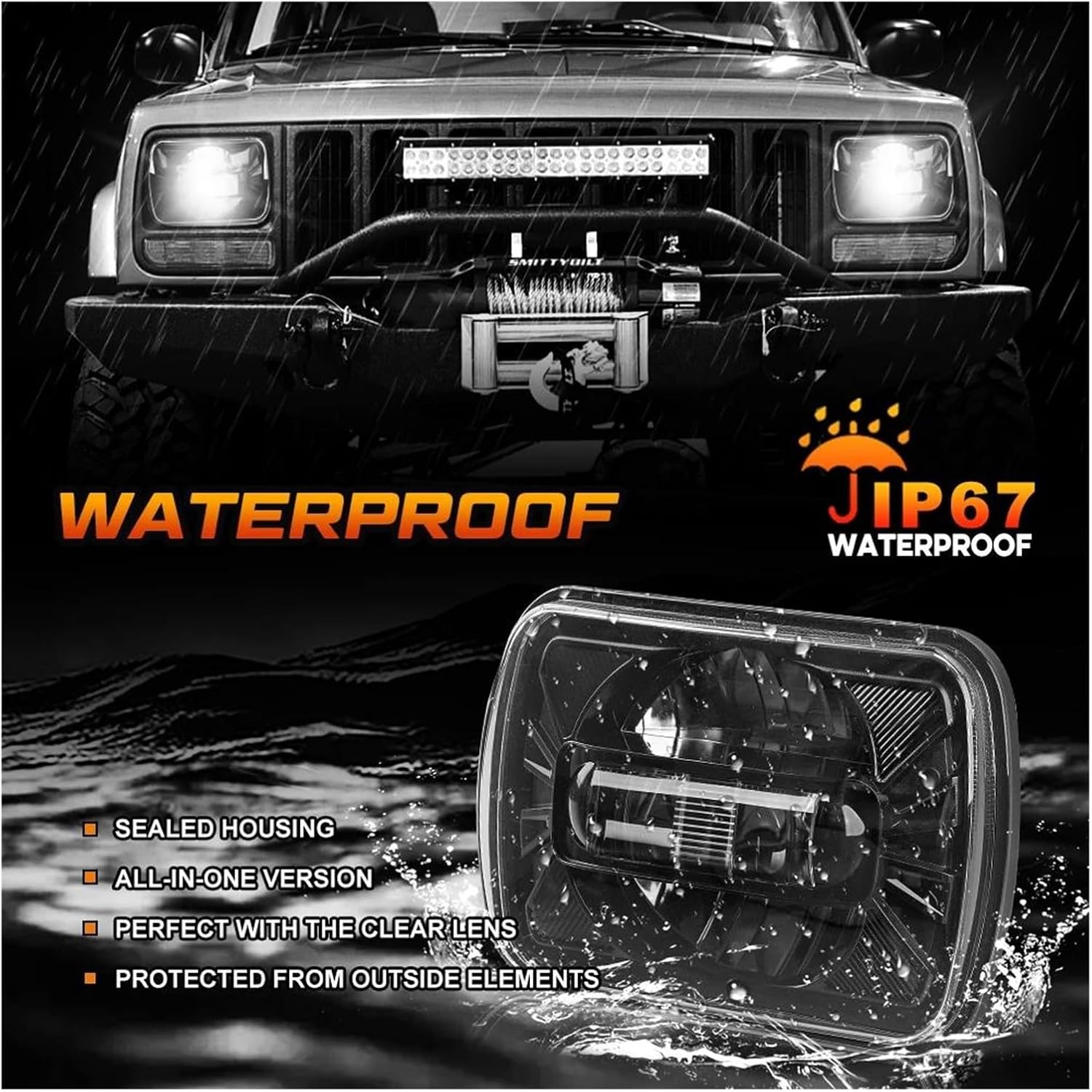 ジープXJチェロキー　リミテッド　グリル　ライトベゼル　レンズ　セット　純正部品 ジープXJチェロキーリミテッドグリルライトベゼルレンズセット